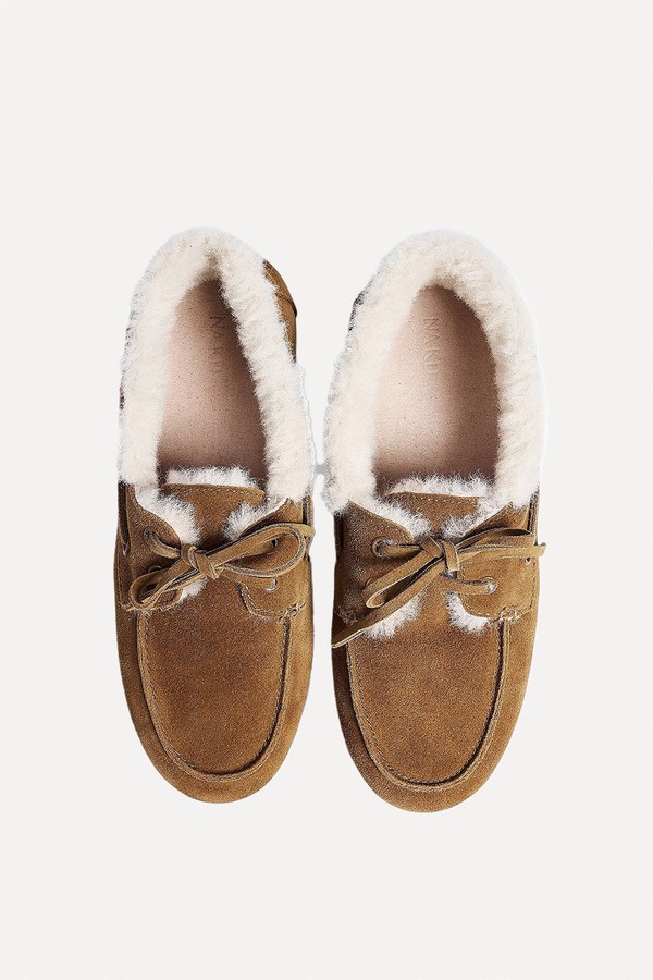Fluffy Suede Loafers from NA-KD