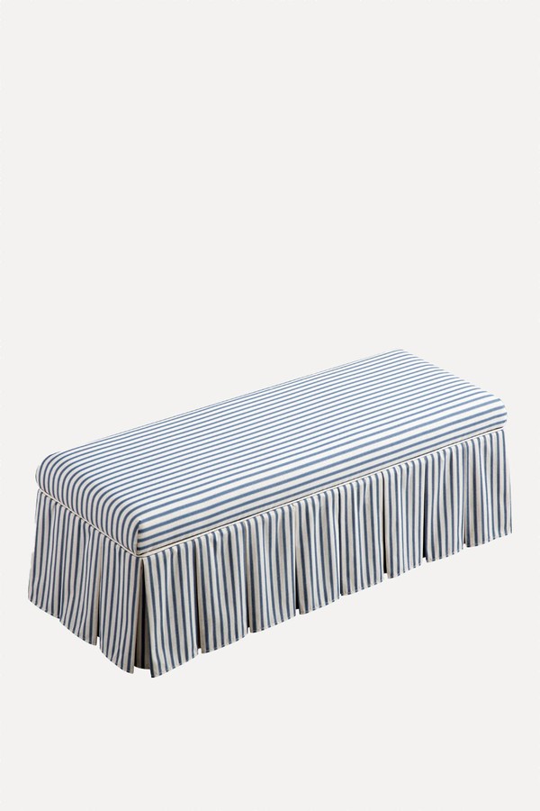 Egerton Box-Pleat Storage Bench from Daals
