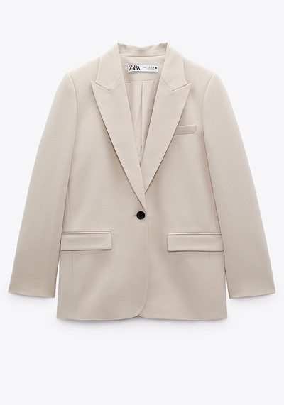 Straight Blazer With Pockets from Zara