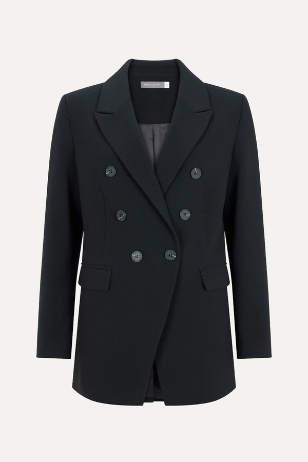 Navy Blue Structured Blazer