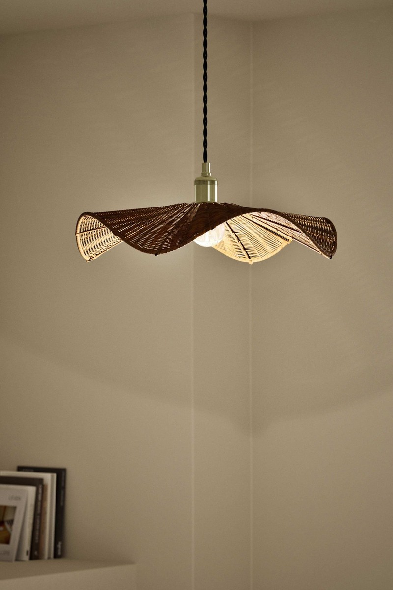 Rocco Rattan Easy Fit Ceiling Lamp Shade