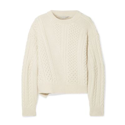 Oversized Cable Knit Wool & Alpaca Blend Sweater from Stella McCartney