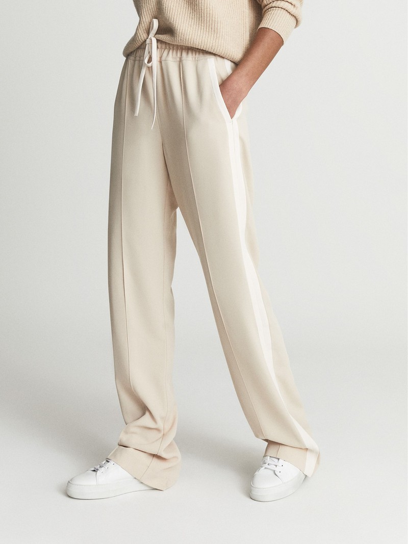 Frazer Wide Leg Side Stripe Trousers