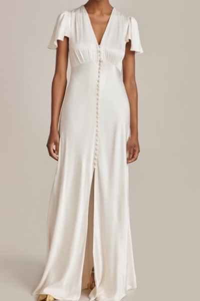 Delphine Satin Maxi from Ghost 