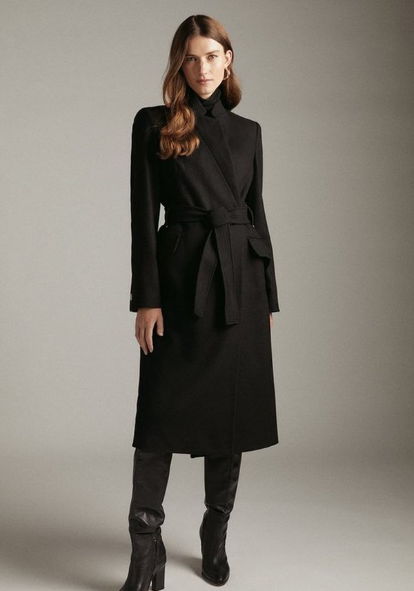 Italian Wool Blend Investment Notch Coat