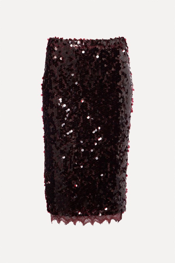 Opaline Sequined Midi Skirt from Christopher Esber 