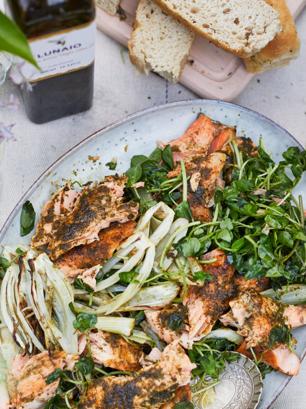 Salmon, Fennel & Parsley Salad