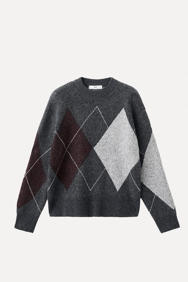 Argyle Knit Sweater from Mango