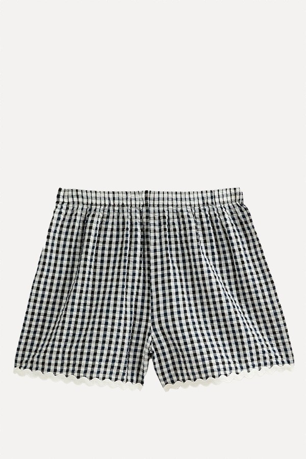 Gingham Pull On Shorts from New Look