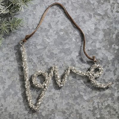 Beaded Love Christmas Decoration from The White Company
