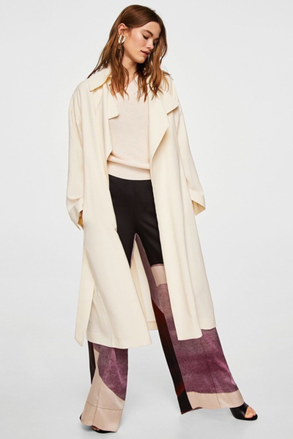 Flowy Lapel Trench