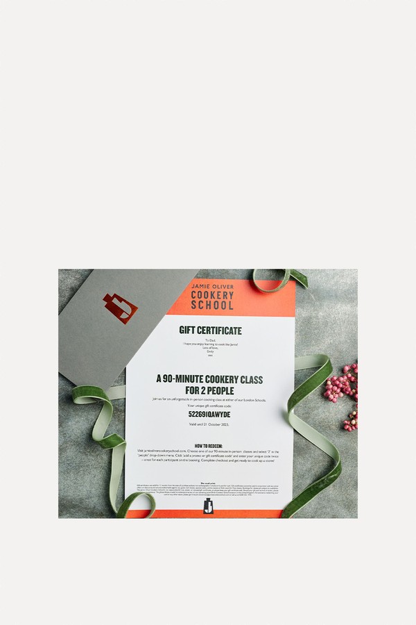 Live Online Cookery Class  from Jamie Oliver Cookery School 