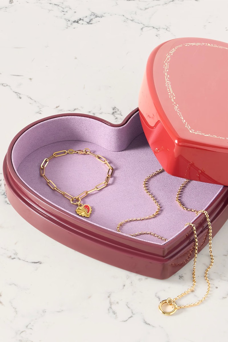 Love Is All Lacquered Wood Jewellery Box from Trove