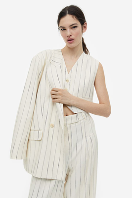 Linen-Blend Suit Waistcoat from H&M