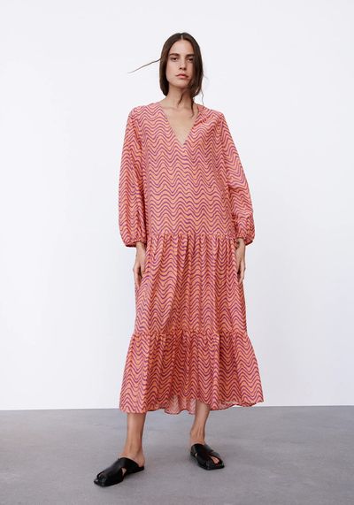 Printed Midi Dress from Zara