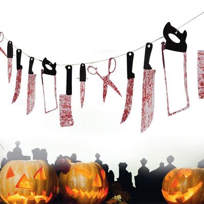 Halloween Banner Hanging Weapons from Miseagan