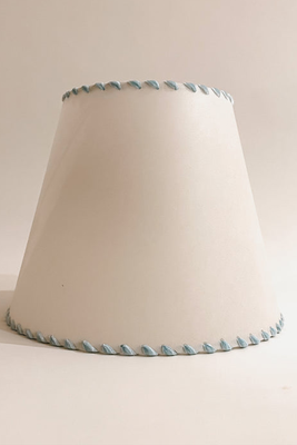 Natural Parchment Lampshade With Ribbon Trim from Faeger