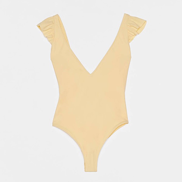 Ruffled Swimsuit from Bershka