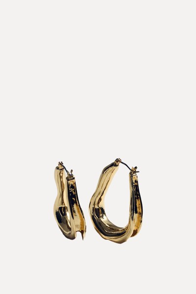 Twisted Hoop Earrings from Mango