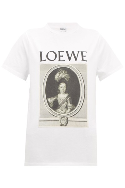 Portrait-Print Cotton T-Shirt from Loewe