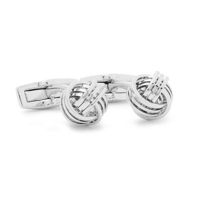 T-Knot Silver-Tone Cufflinks from Hugo Boss