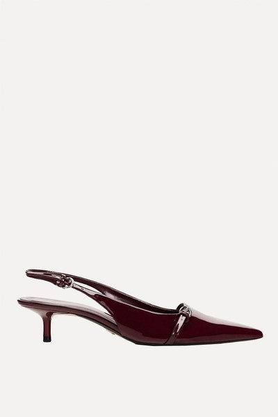 Buckled Slingback Shoes from Zara