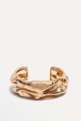 Textured Cuff With Raised Detail from Massimo Dutti
