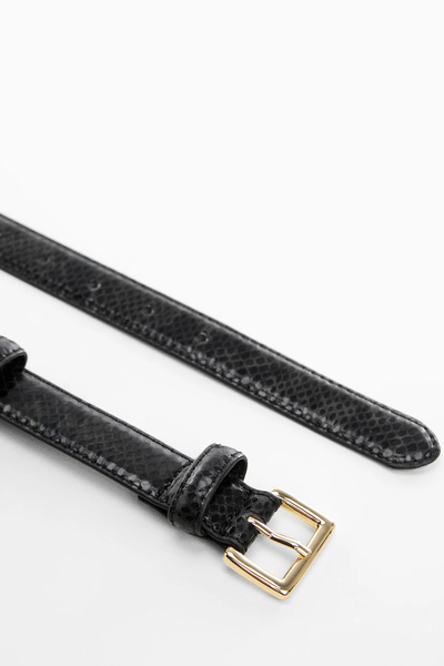 Snake-Effect Belt from Mango