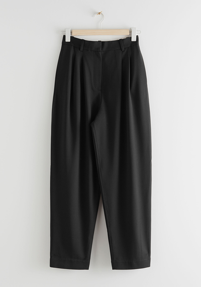 Tapered Wool Blend Trousers from & Other Stories