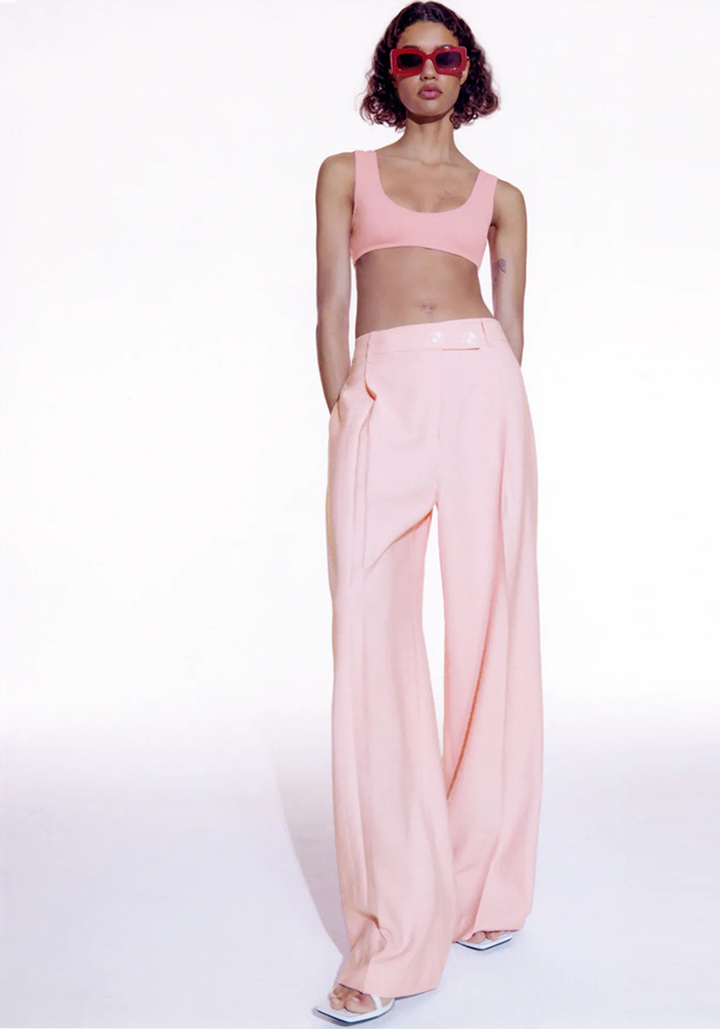 Masculine Trousers With Crossover Front from Zara