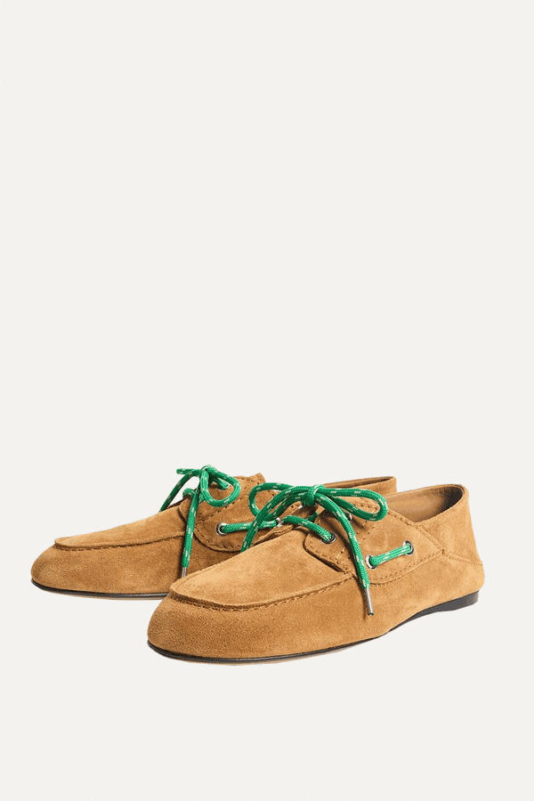 Suede Boat Shoe Loafers from Sandro