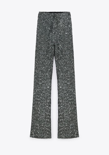 Sequined Flared Leggings from Zara