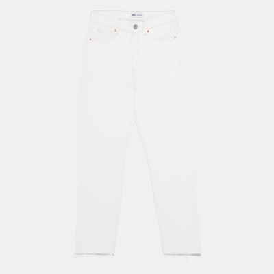 Hi-Rise Straight-Leg Jeans from Zara