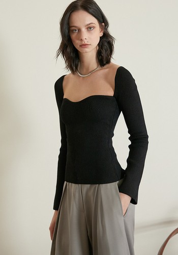 Chiara Knit Bustier Top from Pixie Market 