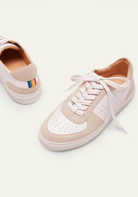 Lace Up Leather Trainers from Boden