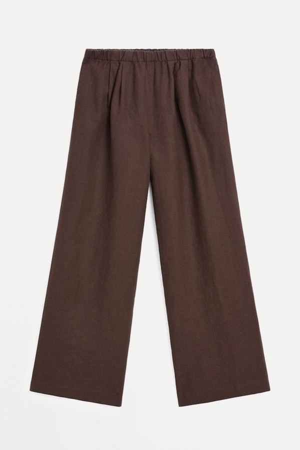 Flowing 100% Linen Trousers from Massimo Dutti