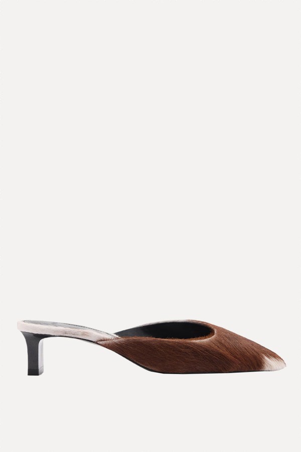Heeled Leather Shoes from Mango