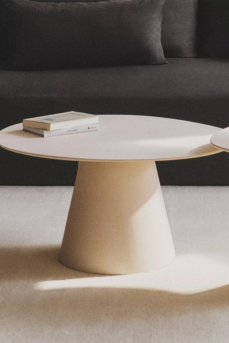 Coffee Table With Conical Base