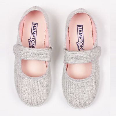Silver Martha Shoes from Hampton Canvas