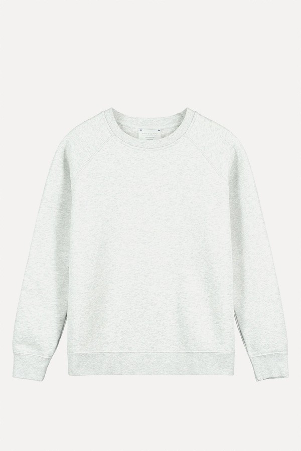 x from The Brushed / Vintage-fit Sweat Jumper, £135 | Navygrey