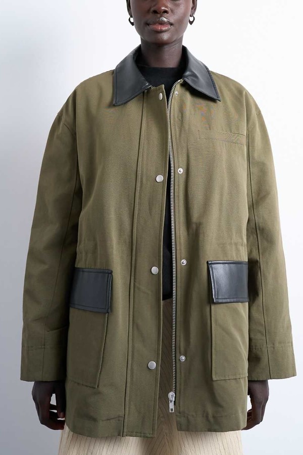 Shacket With Patch Pocket from Topshop