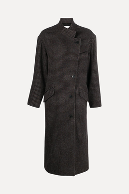 Sabine Double-Breasted Houndstooth Coat from Marant Étoile