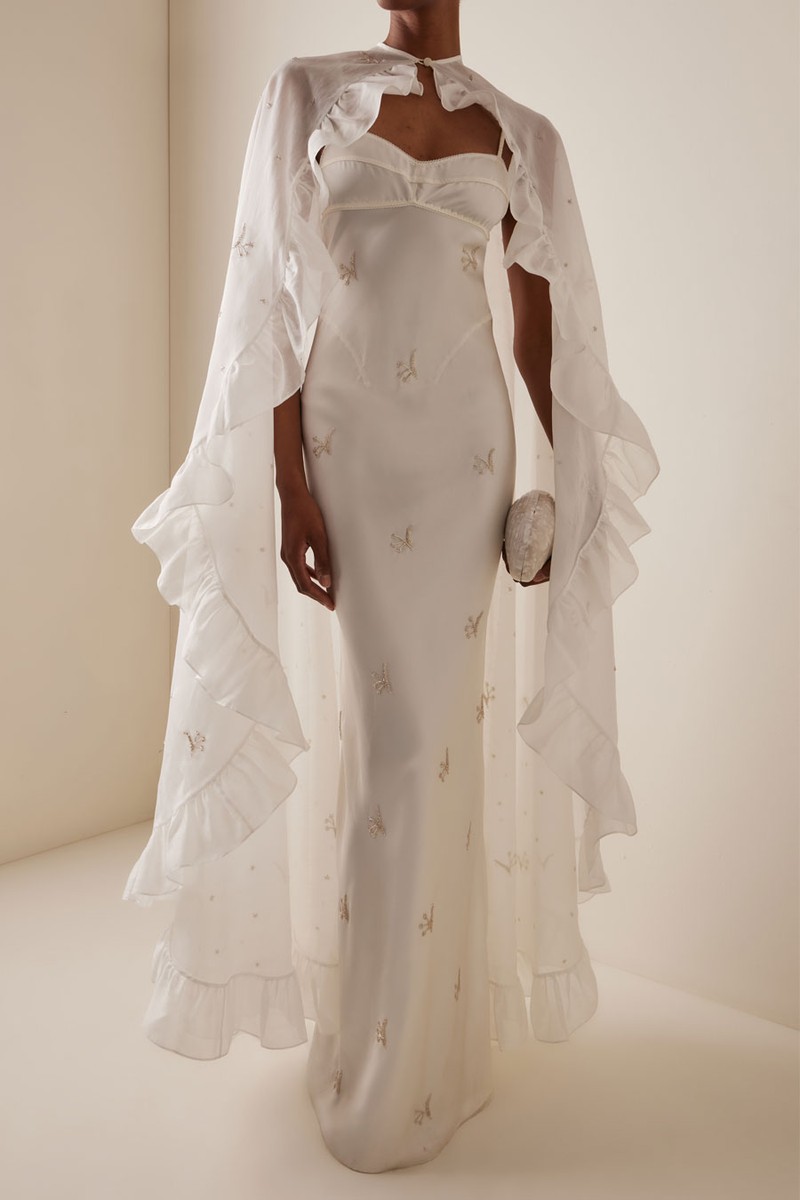 Waterlily Beaded Maxi Dress from Anna October