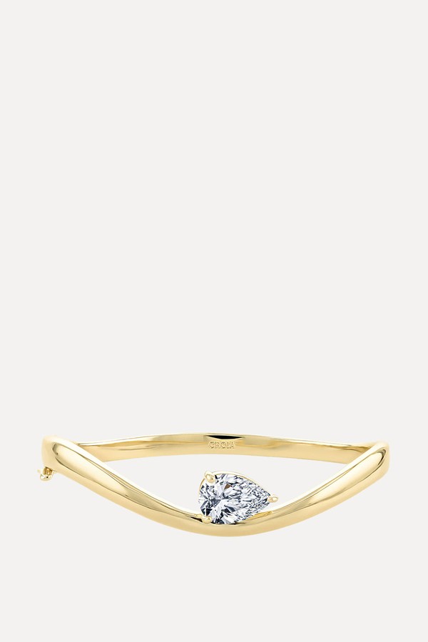 Gio Pear Bangle from Croía Jewellery