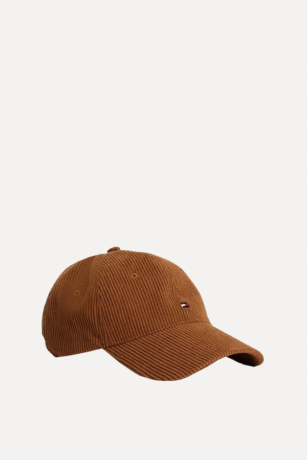 Hilfiger Flag Corduroy Baseball Cap from Tommy Hilfiger