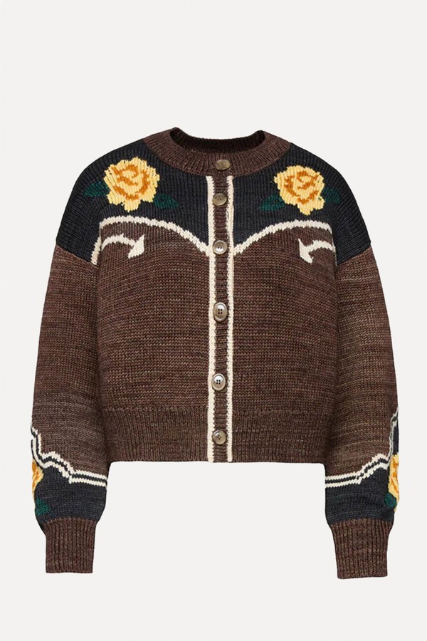 x from Linda Intarsia Cardigan, $420 | Loeffler Randall