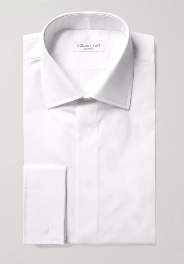 Slim-Fit Double-Cuff Cotton-Poplin Shirt from Richard James