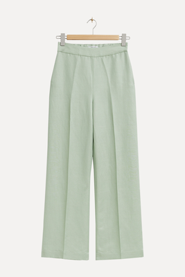 Linen Wide Cut Trousers  from & Other Stories