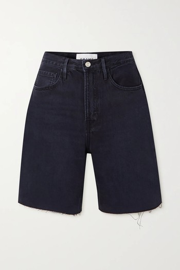 Frayed Denim Shorts from Frame