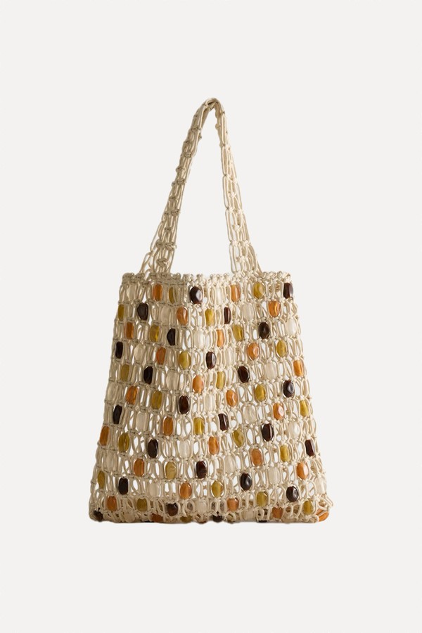 The Edit Beaded Crochet Shopper Bag from Primark